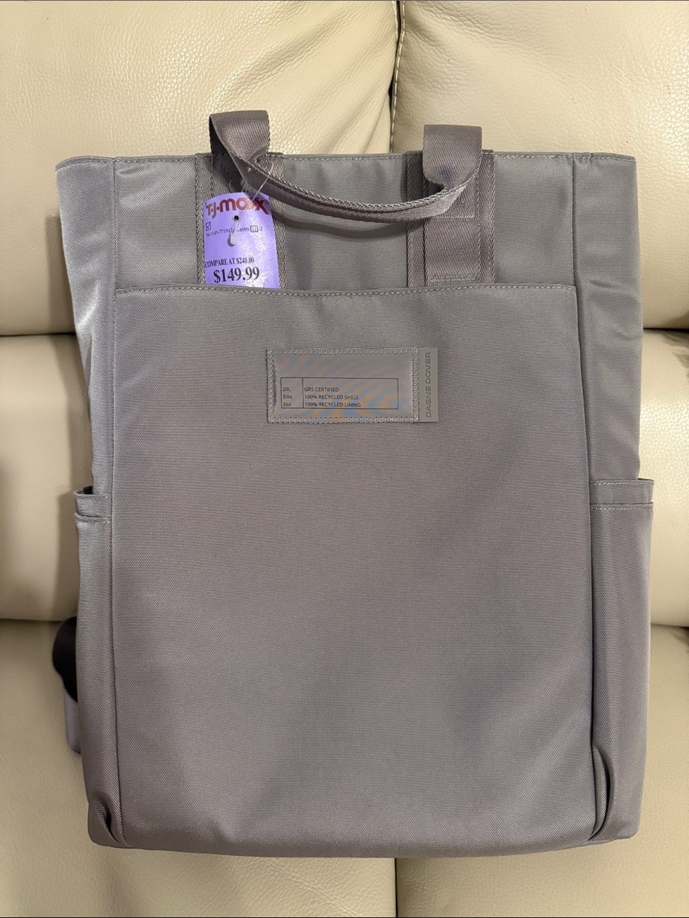 Dagne Dover Petra Convertible Tote - Ash Grey